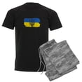 thumbnail image 1 of CafePress - I Stand With Ukraine Flag Emblem Map Patri Pajamas - Men's Dark Loose Fit Cotton Pajama Set, 1 of 7