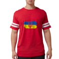 thumbnail image 1 of CafePress - I Stand With Ukraine Flag Emblem Map Patri T Shirt - Mens Football Shirt, 1 of 4