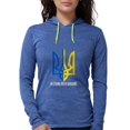 thumbnail image 1 of CafePress - I Stand With Ukraine Flag Supp Long Sleeve T Shirt - Womens Hooded Shirt, 1 of 1