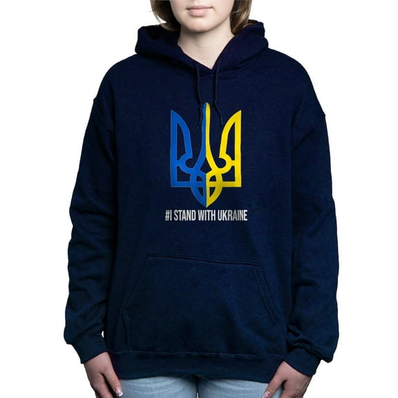 CafePress - I Stand With Ukraine Flag Support Ukrai Sweatshirt - Pullover Hoodie, Classic & Comfortable Hooded Sweatshirt