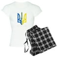 thumbnail image 1 of CafePress - I Stand With Ukraine Flag Support Ukraine Pajamas - Women's Short Sleeve Print T-Shirt and Pants Light Cotton Pajama Set, 1 of 7