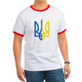 thumbnail image 1 of CafePress - I Stand With Ukraine Flag Support Ukraine T Shirt - 100% Cotton Ringed T-Shirt, 1 of 4