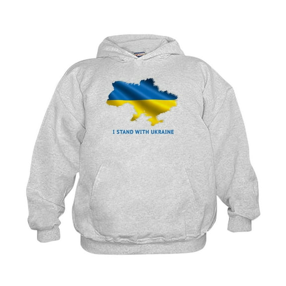 CafePress - I Stand With Ukraine Flag Ukrainian Pri Sweatshirt - Kids Hooded Sweatshirt, Classic Hoodie