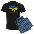 thumbnail image 1 of CafePress - I Stand With Ukraine Flag Ukrainian Pride Pajamas - Men's Dark Loose Fit Cotton Pajama Set, 1 of 7