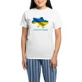 thumbnail image 1 of CafePress - I Stand With Ukraine Flag Ukrainian Pride Pajamas - Women's Short Sleeve Print T-Shirt and Pants Light Cotton Pajama Set, 1 of 7