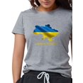 thumbnail image 1 of CafePress - I Stand With Ukraine Flag Ukrainian Pride T Shirt - Womens Tri-blend T-Shirt, 1 of 1