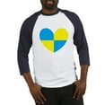 thumbnail image 1 of CafePress - I Stand With Ukraine Heart Baseball Jersey - Cotton Baseball Jersey, 3/4 Raglan Sleeve Shirt, 1 of 4