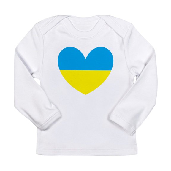CafePress - I Stand With Ukraine Heart Long Sleeve T Shirt - Long Sleeve Infant T-Shirt