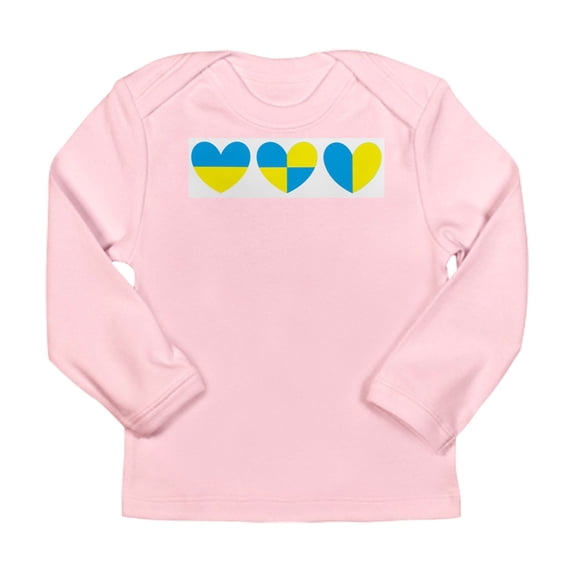 CafePress - I Stand With Ukraine Heart Long Sleeve T Shirt - Long Sleeve Infant T-Shirt