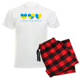 thumbnail image 1 of CafePress - I Stand With Ukraine Heart Pajamas - Men's Light Loose Fit Cotton Pajama Set, 1 of 7