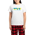 thumbnail image 1 of CafePress - I Stand With Ukraine Heart Pajamas - Women's Short Sleeve Print T-Shirt and Pants Light Cotton Pajama Set, 1 of 7