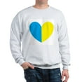 thumbnail image 1 of CafePress - I Stand With Ukraine Heart Sweatshirt - Crew Neck Sweatshirt, 1 of 4