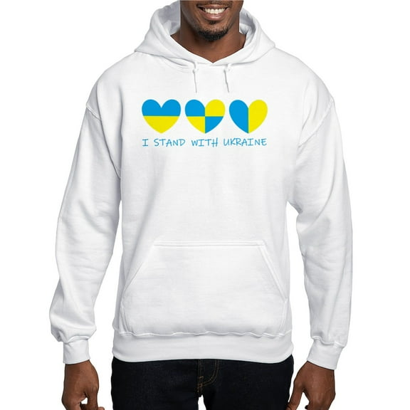 CafePress - I Stand With Ukraine Heart Sweatshirt - Pullover Hoodie, Hooded Sweatshirt