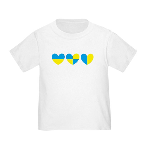 CafePress - I Stand With Ukraine Heart T Shirt - Cute Toddler T-Shirt, 100% Cotton