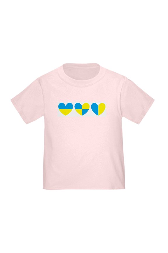 - I Stand With Ukraine Heart T Shirt - Cute Toddler T-Shirt, 100% Cotton