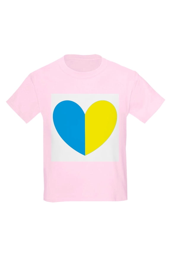 - I Stand With Ukraine Heart T Shirt - Light T-Shirt Kids XS-XL