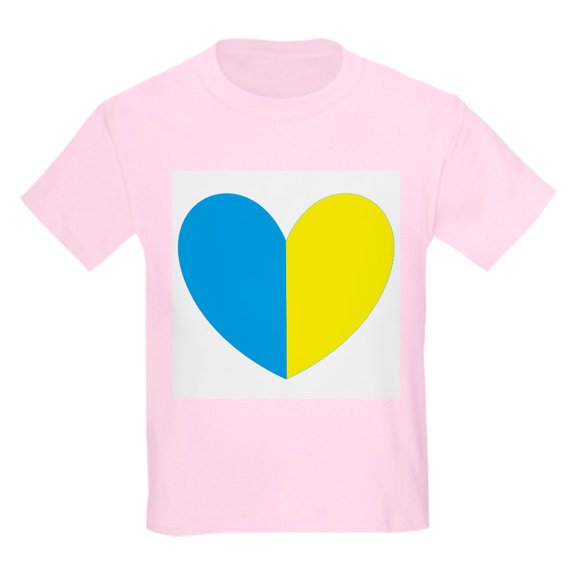 CafePress - I Stand With Ukraine Heart T Shirt - Light T-Shirt Kids XS-XL