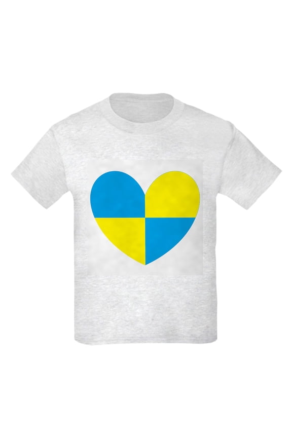 - I Stand With Ukraine Heart T Shirt - Light T-Shirt Kids XS-XL
