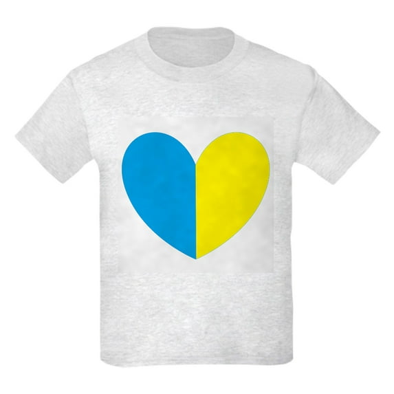 CafePress - I Stand With Ukraine Heart T Shirt - Light T-Shirt Kids XS-XL