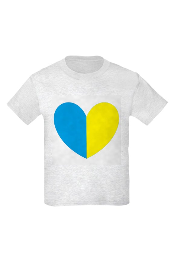 - I Stand With Ukraine Heart T Shirt - Light T-Shirt Kids XS-XL