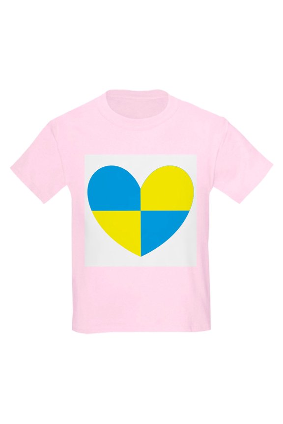 - I Stand With Ukraine Heart T Shirt - Light T-Shirt Kids XS-XL