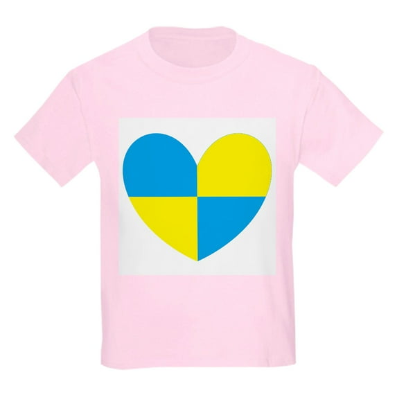 CafePress - I Stand With Ukraine Heart T Shirt - Light T-Shirt Kids XS-XL