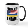thumbnail image 1 of CafePress - I Stand With Ukraine Large Mug - 15 oz Ceramic Large White Novelty Mug, 1 of 4
