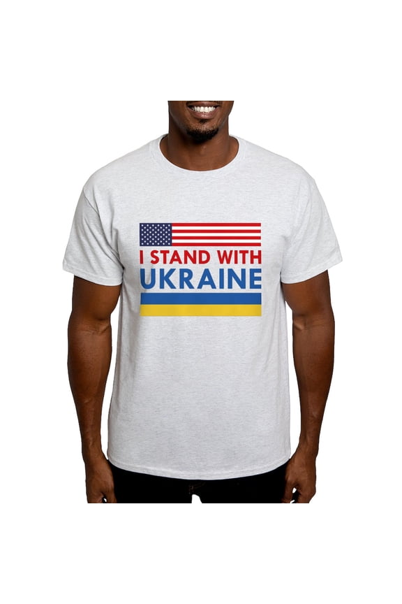 - I Stand With Ukraine Light T Shirt - Men's Classic Graphic T-Shirt
