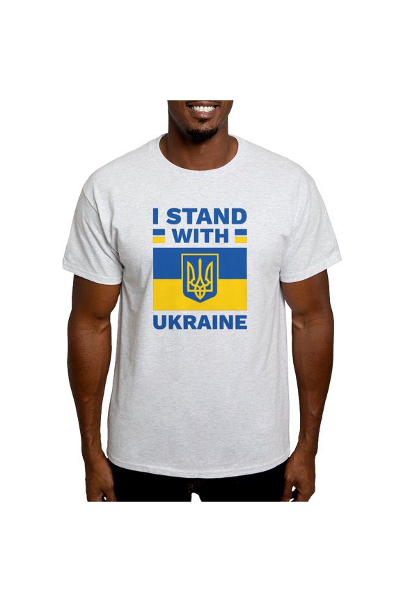 - I Stand With Ukraine Light T Shirt - Men's Classic Graphic T-Shirt