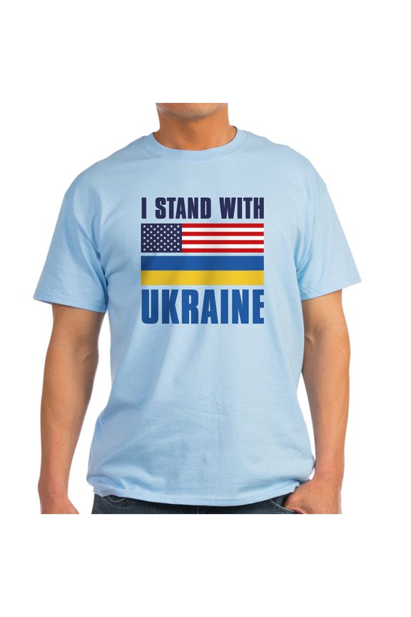- I Stand With Ukraine Light T Shirt - Men's Classic Graphic T-Shirt