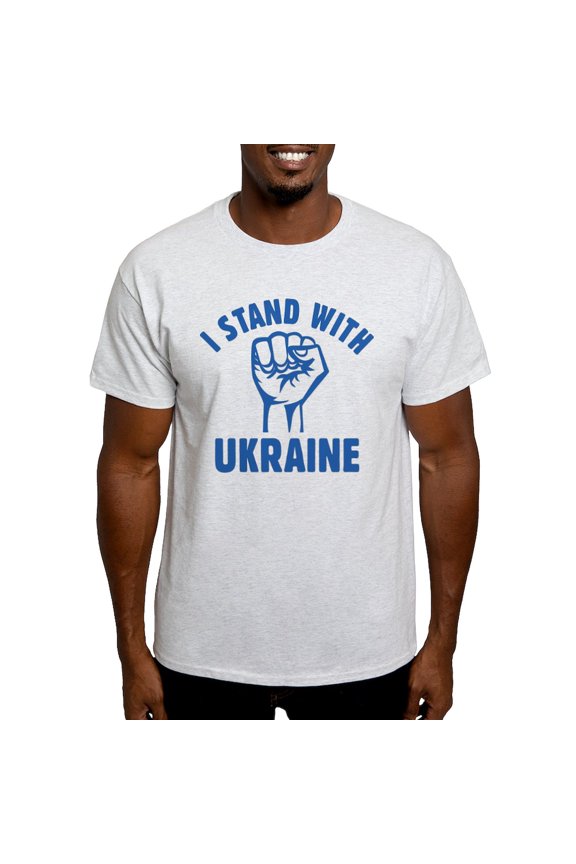- I Stand With Ukraine Light T Shirt - Men's Classic Graphic T-Shirt