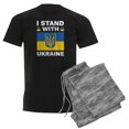 thumbnail image 1 of CafePress - I Stand With Ukraine Men's Dark Pajamas - Men's Dark Loose Fit Cotton Pajama Set, 1 of 7