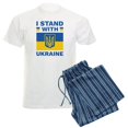 thumbnail image 1 of CafePress - I Stand With Ukraine Men's Light Pajamas - Men's Light Loose Fit Cotton Pajama Set, 1 of 7
