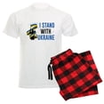 thumbnail image 1 of CafePress - I Stand With Ukraine Men's Light Pajamas - Men's Light Loose Fit Cotton Pajama Set, 1 of 7