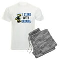 thumbnail image 1 of CafePress - I Stand With Ukraine Men's Light Pajamas - Men's Light Loose Fit Cotton Pajama Set, 1 of 7