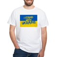thumbnail image 1 of CafePress - I Stand With Ukraine Men's Value T Shirts - Men's White Classic Cotton T-Shirts, 1 of 4