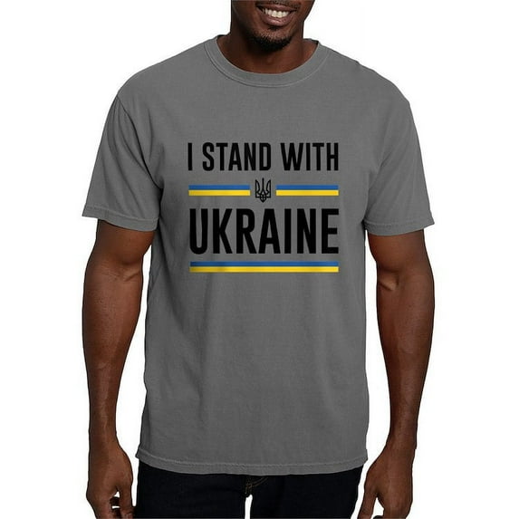 CafePress - I Stand With Ukraine Mens Comfort Colorsâ® Shirt - Mens Comfort Colors Shirt