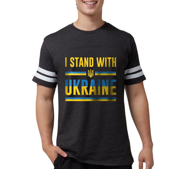 CafePress - I Stand With Ukraine - Mens Football Shirt