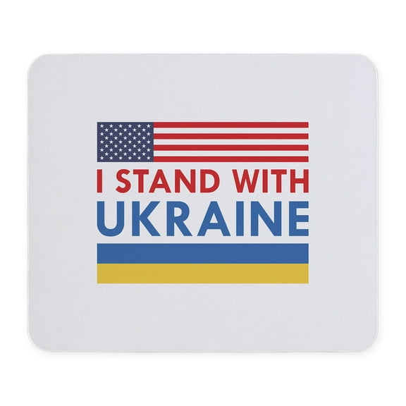 CafePress - I Stand With Ukraine Mousepad - Non-slip Rubber Mousepad, Gaming Mouse Pad