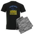 thumbnail image 1 of CafePress - I Stand With Ukraine Pajamas - Men's Dark Loose Fit Cotton Pajama Set, 1 of 7