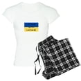 thumbnail image 1 of CafePress - I Stand With Ukraine Pajamas - Women's Short Sleeve Print T-Shirt and Pants Light Cotton Pajama Set, 1 of 7