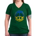 thumbnail image 1 of CafePress - I Stand With Ukraine Peace Women's V Neck T Shirt - Women's V-Neck Dark T-Shirt, 1 of 1