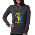 thumbnail image 1 of CafePress - I Stand With Ukraine Pride Ukr Long Sleeve T Shirt - Womens Hooded Shirt, 1 of 3