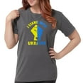 thumbnail image 1 of CafePress - I Stand With Ukraine Pride Ukrainian Flag T Shirt - Womens Comfort Colors® Shirt, 1 of 4