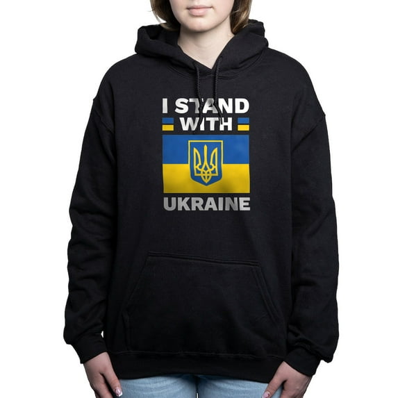 CafePress - I Stand With Ukraine - Pullover Hoodie, Classic & Comfortable Hooded Sweatshirt