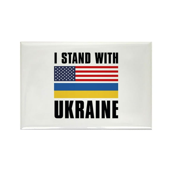 CafePress - I Stand With Ukraine - Rectangle Magnet, 2"x3" Refrigerator Magnet