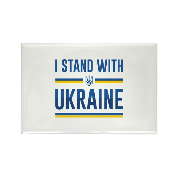CafePress - I Stand With Ukraine - Rectangle Magnet, 2"x3" Refrigerator Magnet