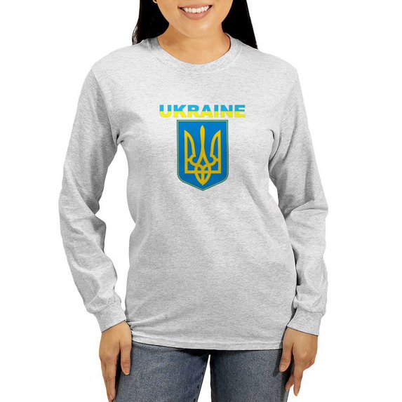 CafePress - I Stand With Ukraine | Support The Ukrainians Long - Women's Long Sleeve Graphic Casual T-Shirt