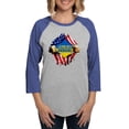thumbnail image 1 of CafePress - I Stand With Ukraine Support U Long Sleeve T Shirt - Womens Baseball Tee, 1 of 4