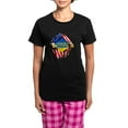 thumbnail image 1 of CafePress - I Stand With Ukraine Support Ukraine Flag Pajamas - Women's Short Sleeve Print T-Shirt and Pants Dark Cotton Pajama Set, 1 of 7
